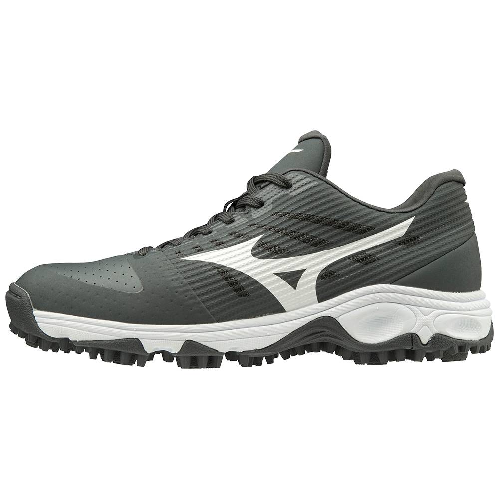 Zapatillas Beisbol Mizuno Ambition All Surface Bajas Turf Hombre Gris/Blancas Baratas VQLB-65974